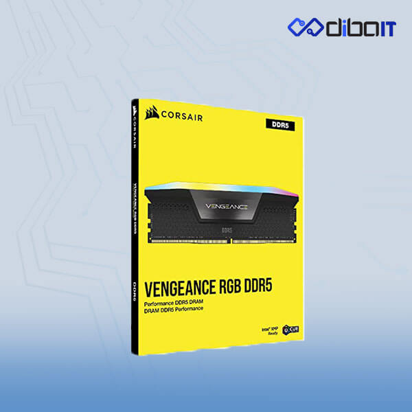 رم دسکتاپ DDR5 کورسیر مدل Vengeance RGB  ظرفیت 32 گیگابایت دو کاناله 5200مگاهرتز CL40